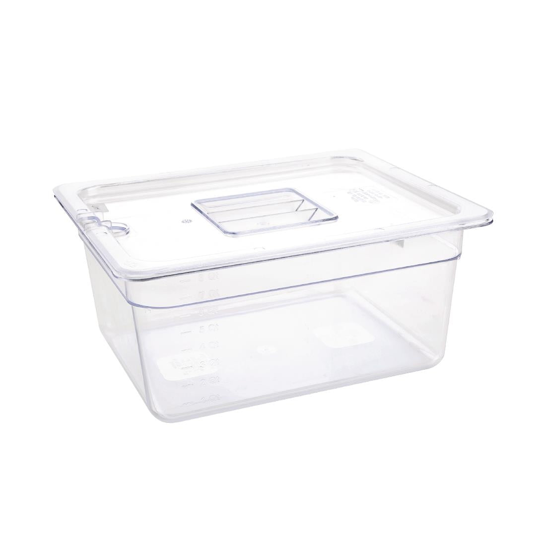 Vogue ABS Gastronorm Tray Clear GN 1/2 150mm
