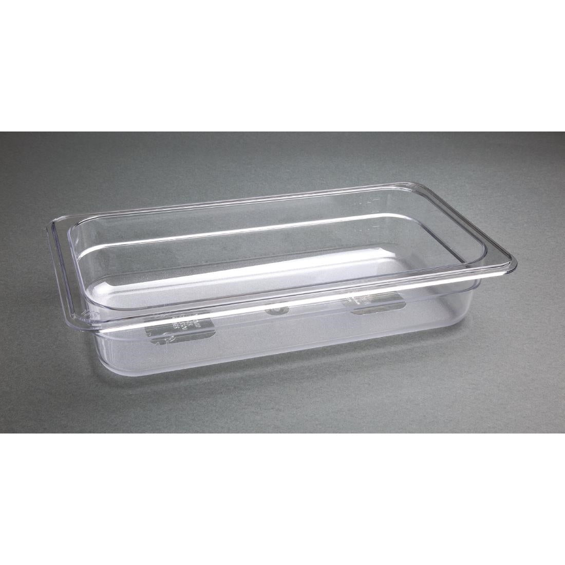 Vogue ABS Gastronorm Tray Clear GN 1/3 65mm