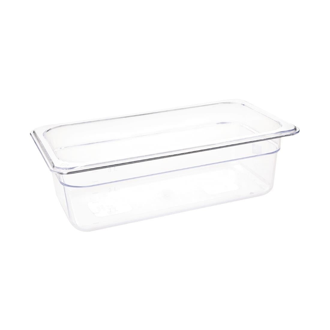 Vogue ABS Gastronorm Tray Clear GN 1/3 100mm