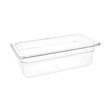 Vogue ABS Gastronorm Tray Clear GN 1/3 100mm