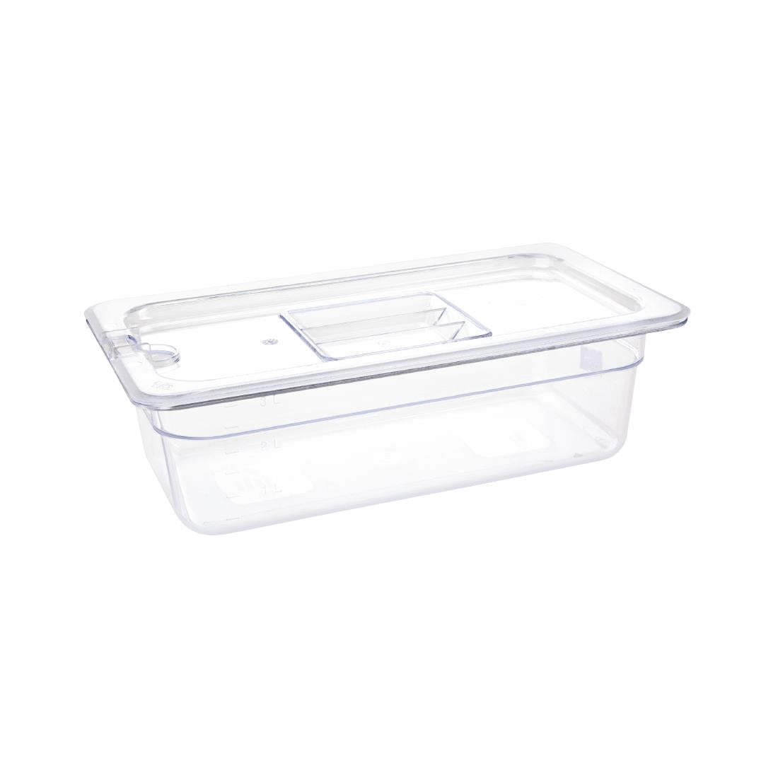 Vogue ABS Gastronorm Tray Clear GN 1/3 100mm