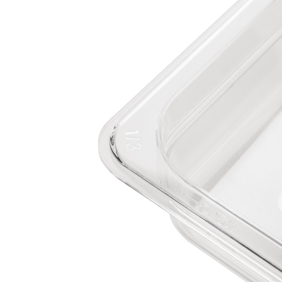 Vogue ABS Gastronorm Tray Clear GN 1/3 150mm