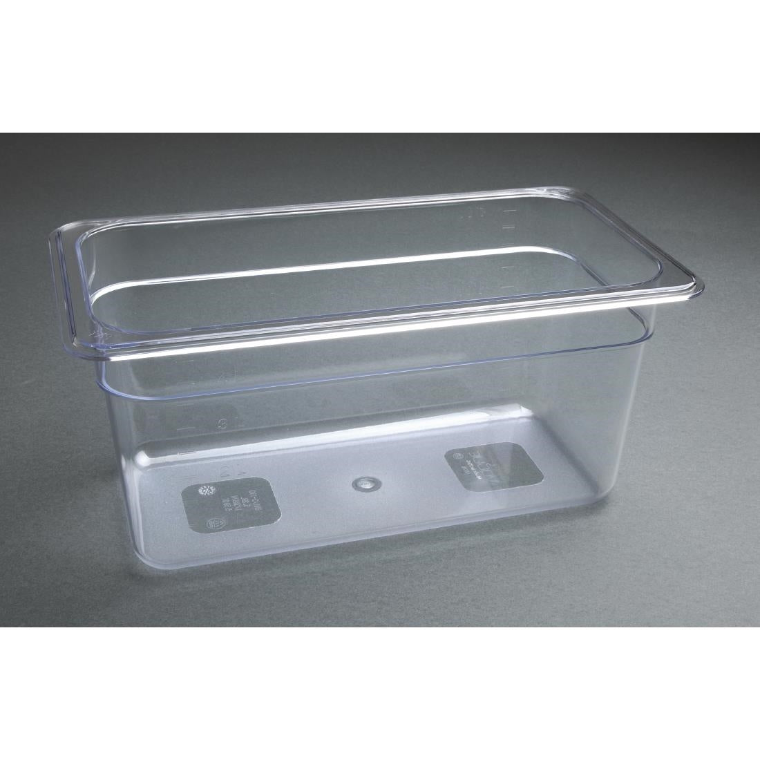 Vogue ABS Gastronorm Tray Clear GN 1/3 150mm
