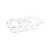 Vogue ABS Gastronorm Tray Clear GN 1/4 65mm