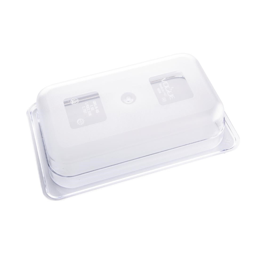 Vogue ABS Gastronorm Tray Clear GN 1/4 65mm