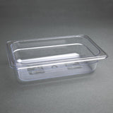 Vogue ABS Gastronorm Tray Clear GN 1/4 65mm