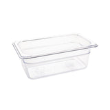 Vogue ABS Gastronorm Tray Clear GN 1/4 100mm