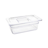 Vogue ABS Gastronorm Tray Clear GN 1/4 100mm