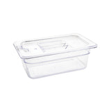 Vogue ABS Gastronorm Tray Clear GN 1/4 100mm