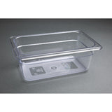 Vogue ABS Gastronorm Tray Clear GN 1/4 100mm
