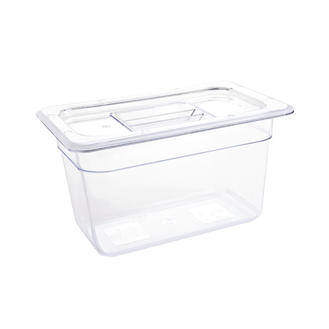 Vogue ABS Gastronorm Tray Clear GN 1/4 150mm