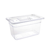Vogue ABS Gastronorm Tray Clear GN 1/4 150mm