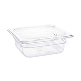 Vogue ABS Gastronorm Tray Clear GN 1/6 65mm