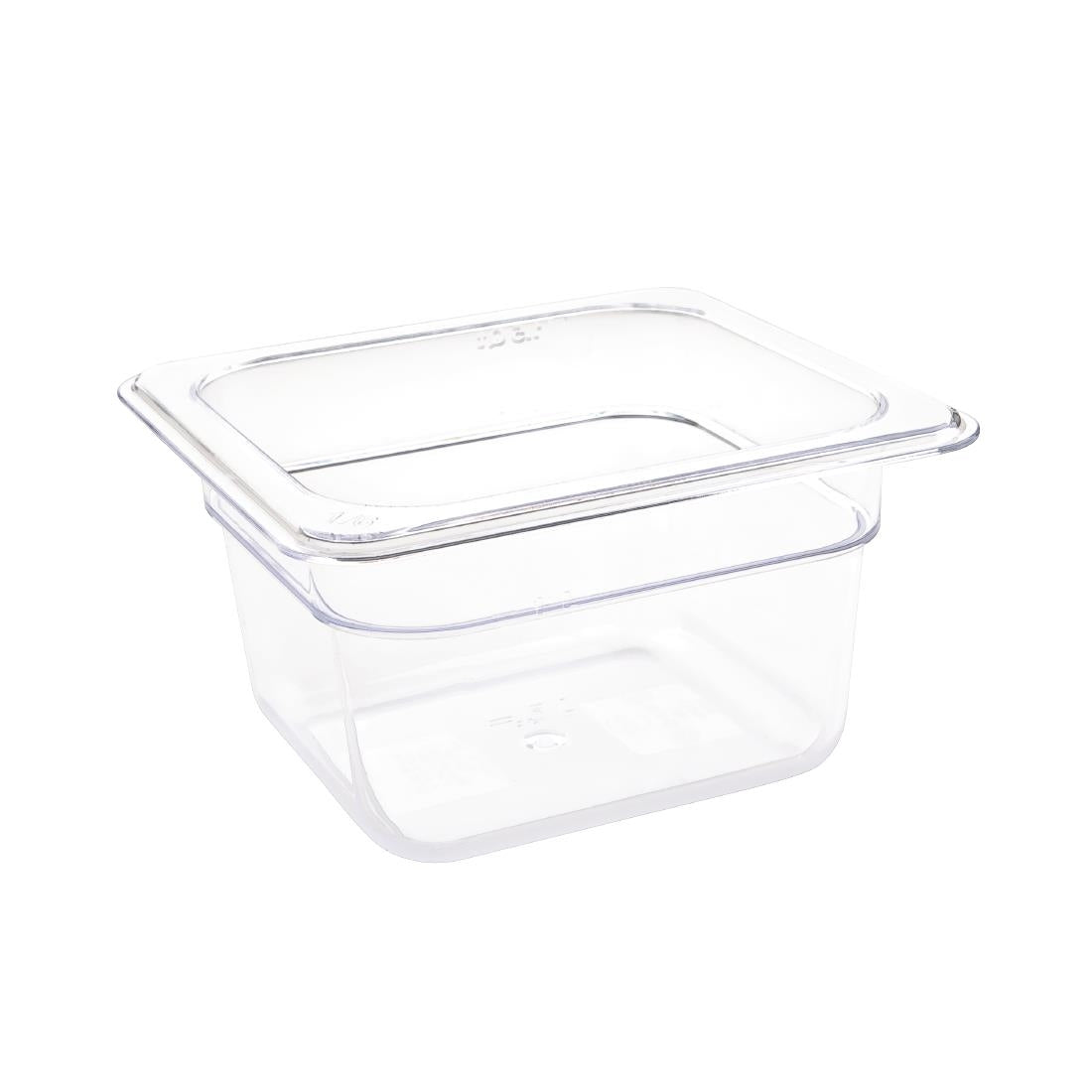 Vogue ABS Gastronorm Tray Clear GN 1/6 100mm