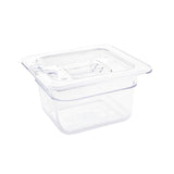 Vogue ABS Gastronorm Tray Clear GN 1/6 100mm