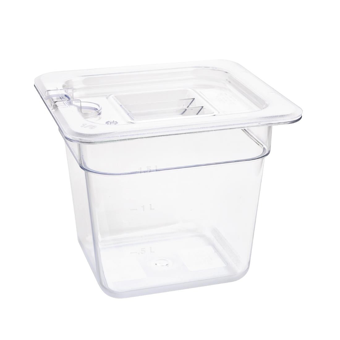 Vogue ABS Gastronorm Tray Clear GN 1/6 150mm