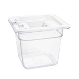 Vogue ABS Gastronorm Tray Clear GN 1/6 150mm