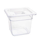 Vogue ABS Gastronorm Tray Clear GN 1/6 150mm