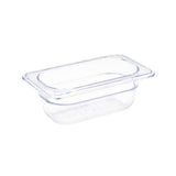 Vogue ABS Gastronorm Tray Clear GN 1/9 65mm