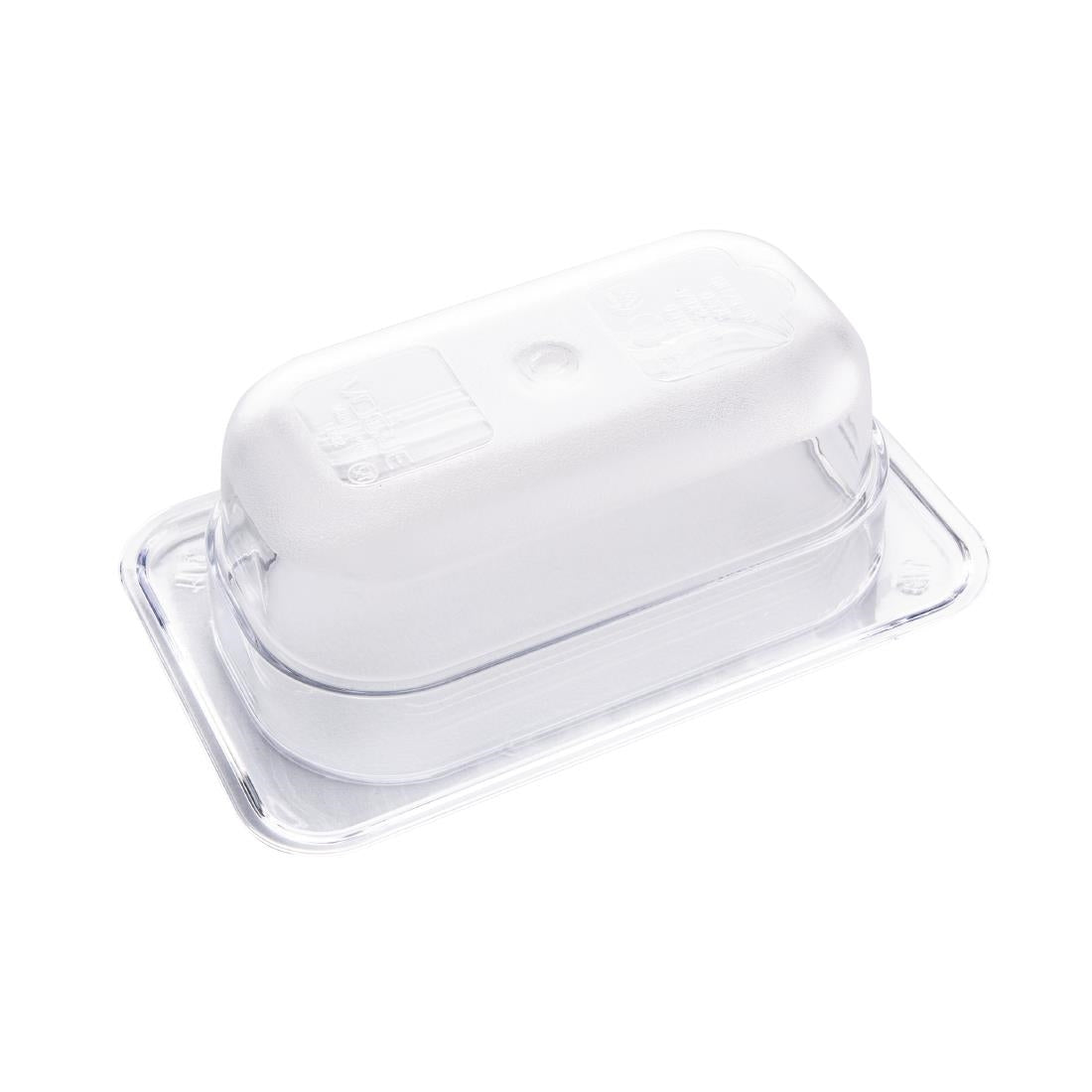 Vogue ABS Gastronorm Tray Clear GN 1/9 65mm