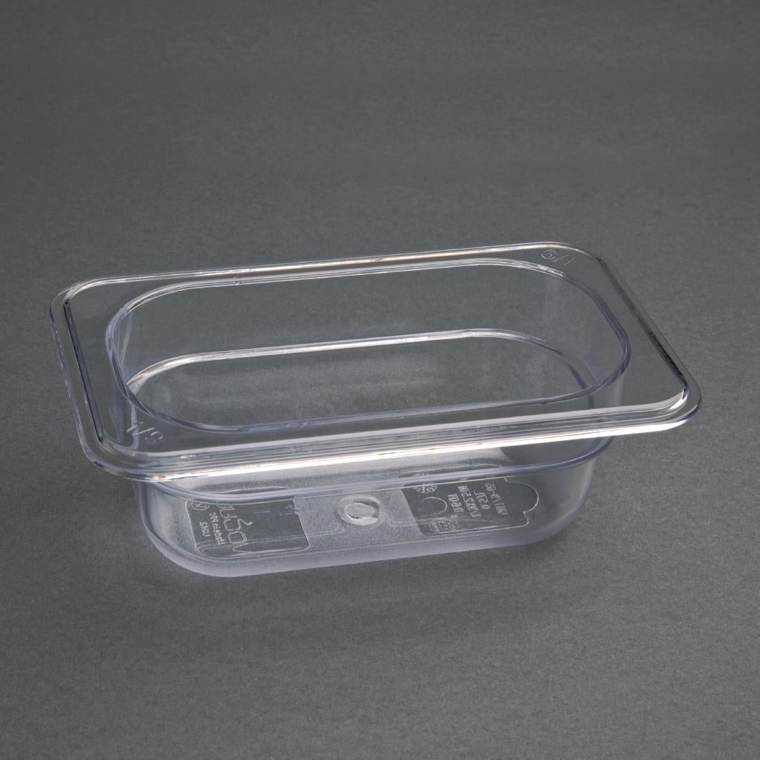 Vogue ABS Gastronorm Tray Clear GN 1/9 65mm