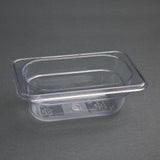 Vogue ABS Gastronorm Tray Clear GN 1/9 65mm