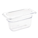 Vogue ABS Gastronorm Tray Clear GN 1/9 100mm