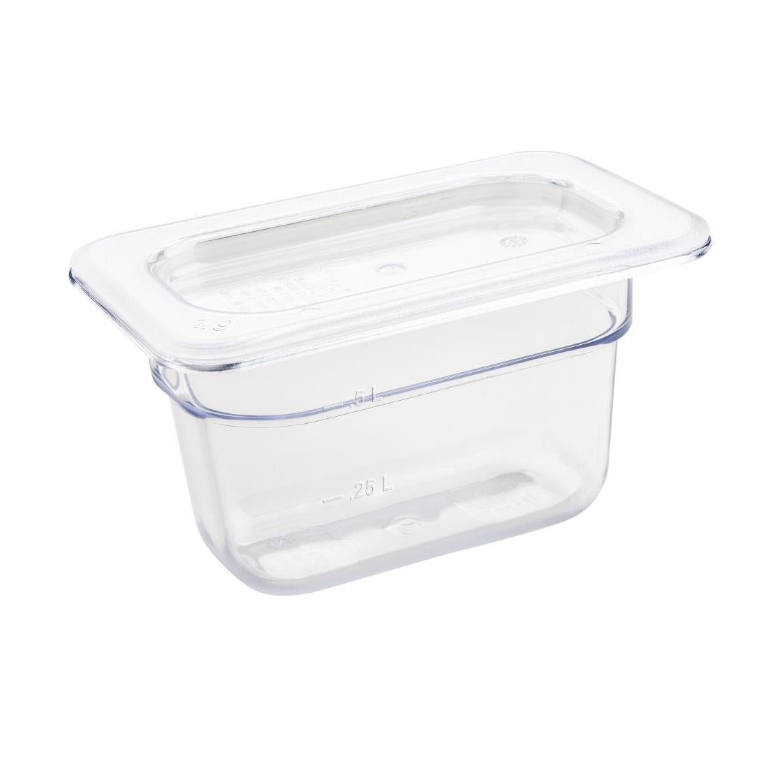 Vogue ABS Gastronorm Tray Clear GN 1/9 100mm