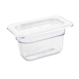 Vogue ABS Gastronorm Tray Clear GN 1/9 100mm