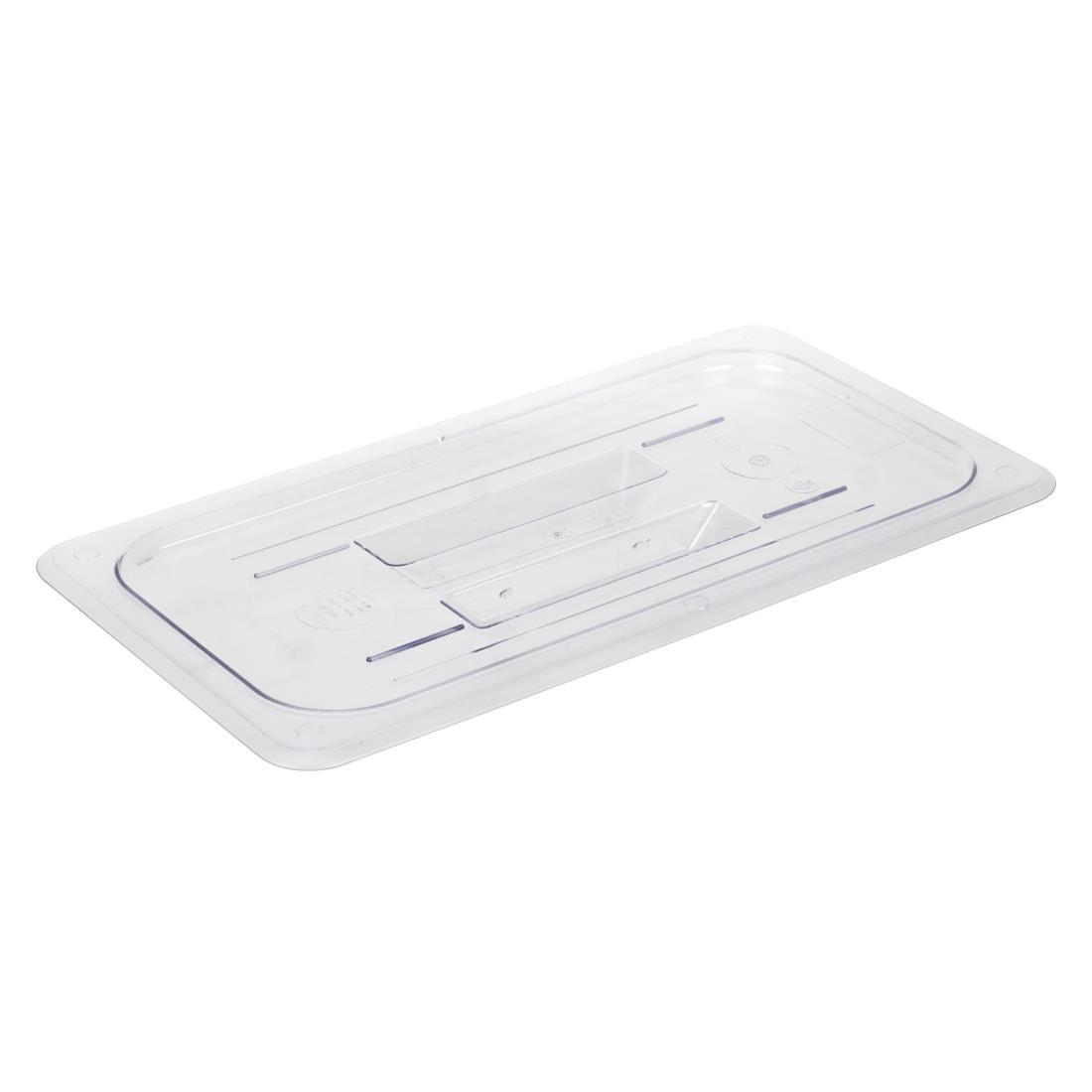 Vogue Polycarbonate 1/3 Gastronorm Lid Clear
