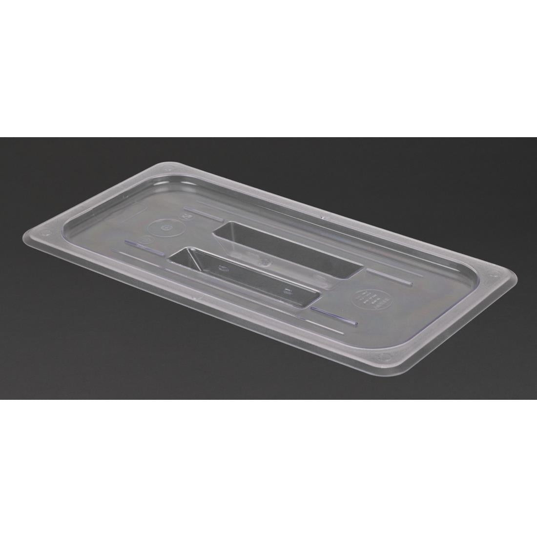Vogue Polycarbonate 1/3 Gastronorm Lid Clear