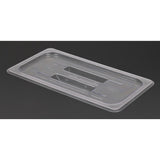 Vogue Polycarbonate 1/3 Gastronorm Lid Clear