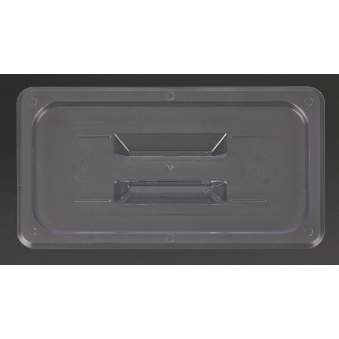 Vogue Polycarbonate 1/3 Gastronorm Lid Clear