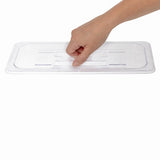 Vogue Polycarbonate 1/3 Gastronorm Lid Clear