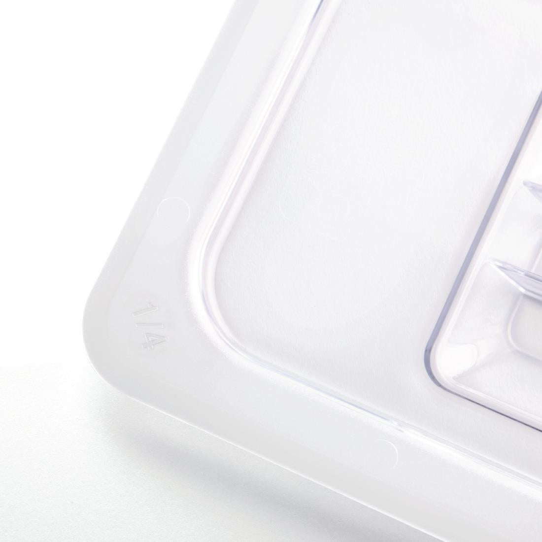 Vogue ABS Gastronorm Tray Lid Clear GN 1/4