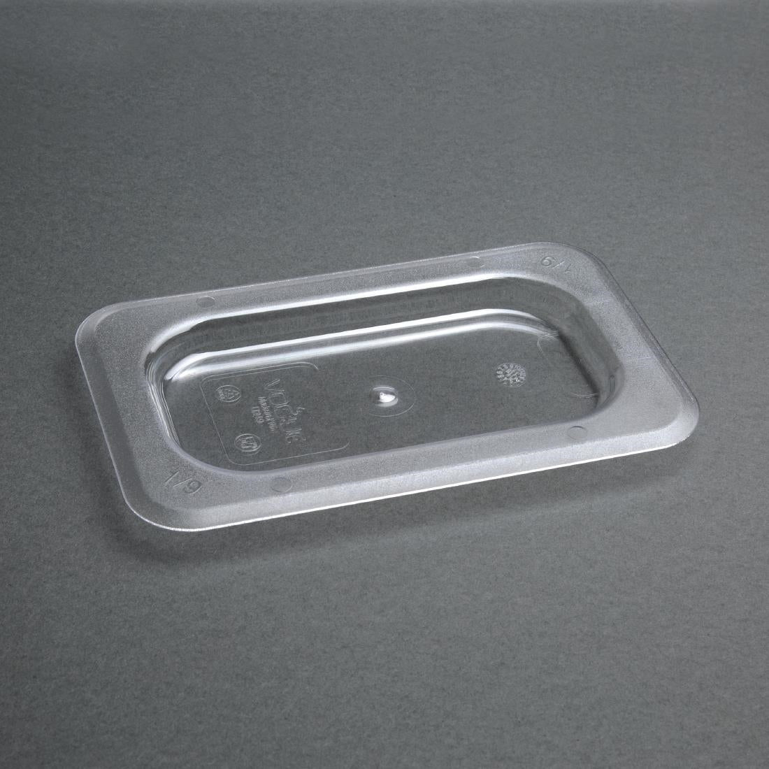 Vogue ABS Gastronorm Tray Lid Clear GN 1/9