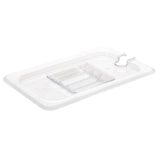 Vogue Polycarbonate 1/4 Gastronorm Lid Notched