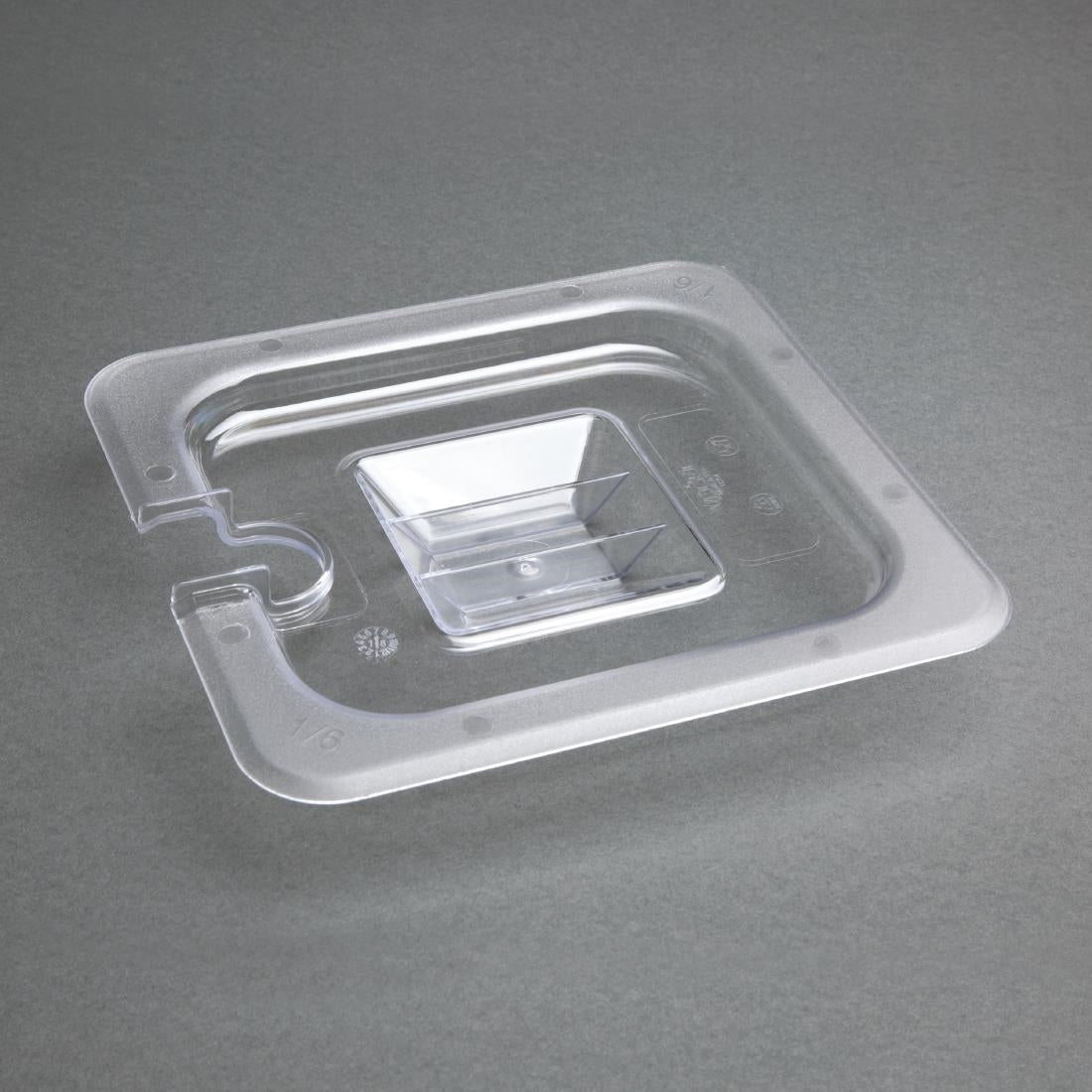 Vogue ABS Gastronorm Notched Lid GN 1/6