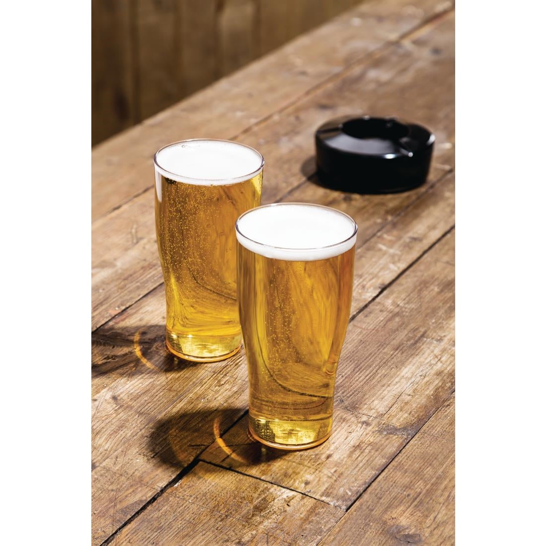 BBP Polycarbonate Nucleated Pint Glasses CE Marked (48 pack)