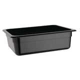 Vogue ABS Gastronorm Tray Black GN 1/2 100mm