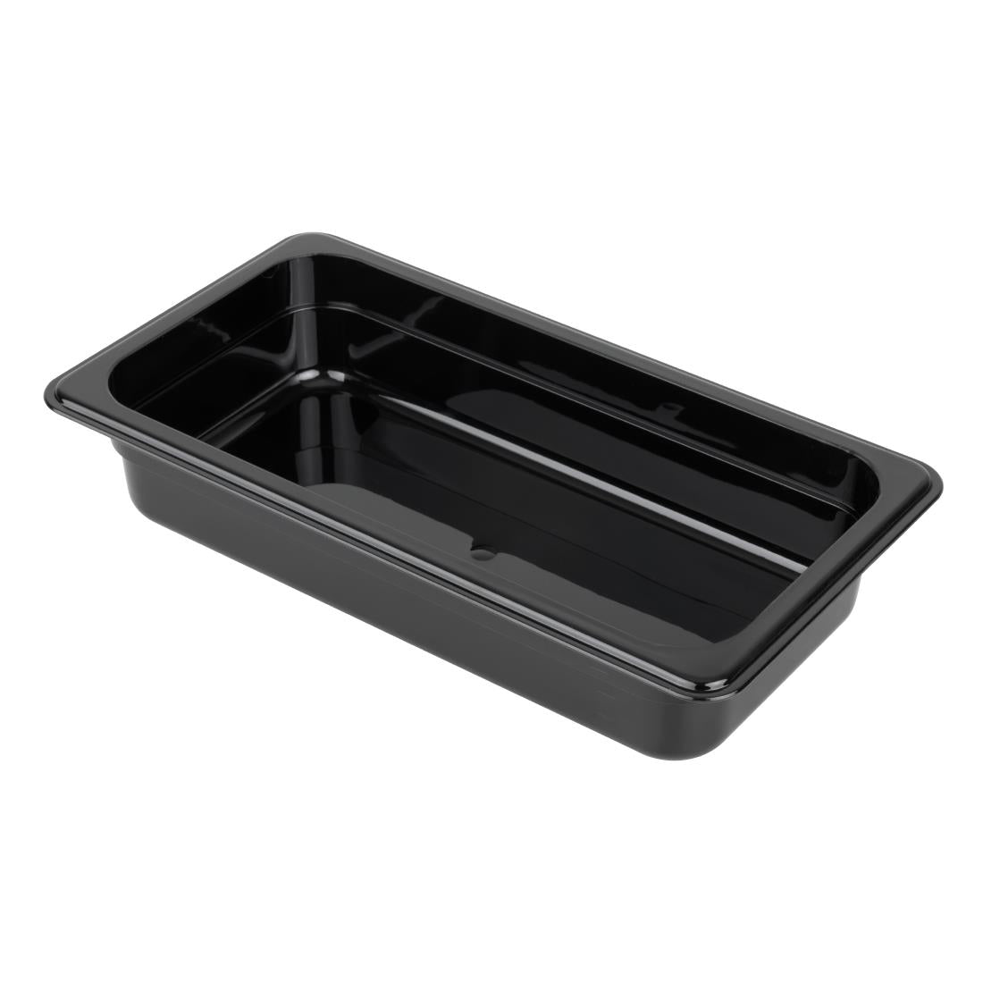 Vogue Polycarbonate 1/3 Gastronorm Container 65mm Black