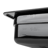 Vogue Polycarbonate 1/3 Gastronorm Container 65mm Black