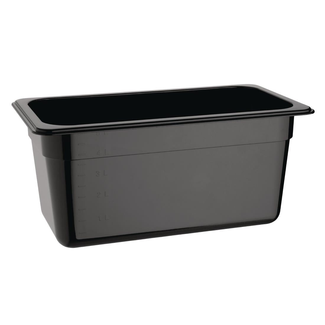 Vogue ABS Gastronorm Tray Black GN 1/3 150mm