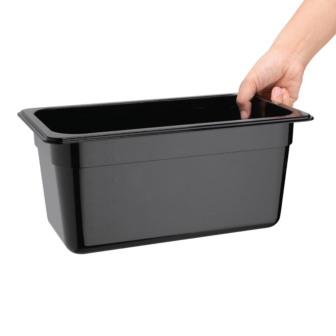 Vogue ABS Gastronorm Tray Black GN 1/3 150mm