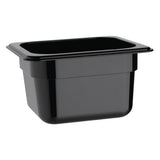 Vogue ABS Gastronorm Tray Black GN 1/6 100mm