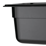 Vogue ABS Gastronorm Tray Black GN 1/6 100mm