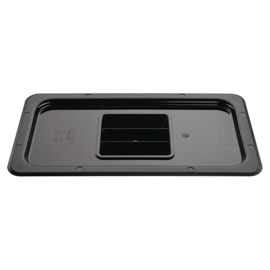 Vogue ABS Gastronorm Lid Black GN 1/3