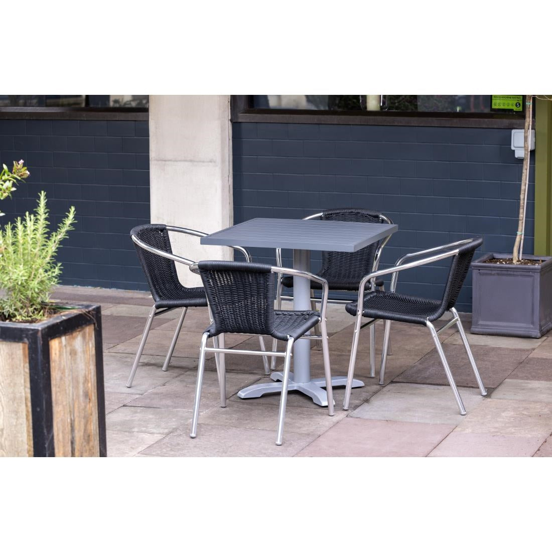 Bolero Cast Iron Table Base Grey