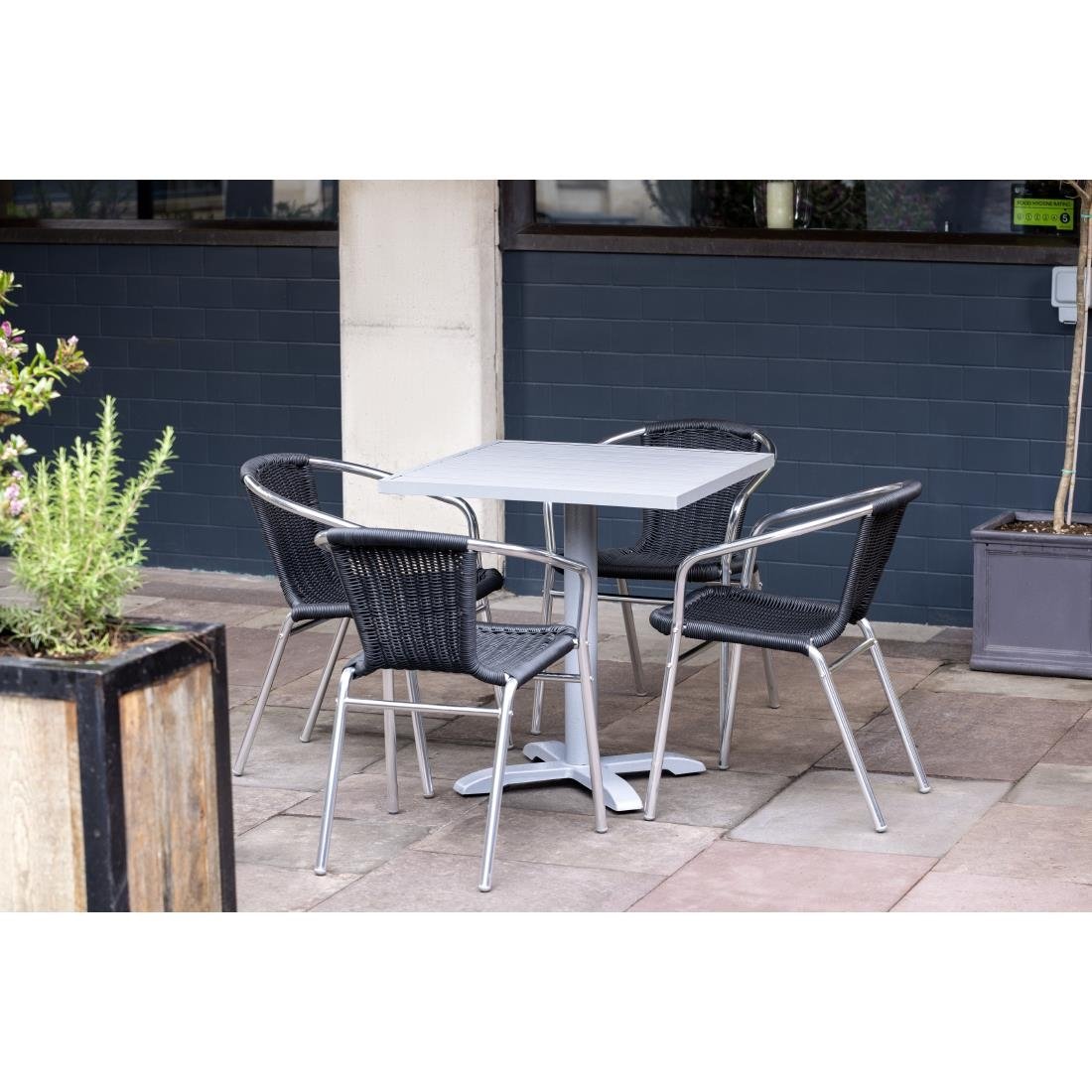 Bolero Cast Iron Table Base Grey