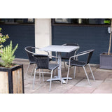 Bolero Cast Iron Table Base Grey